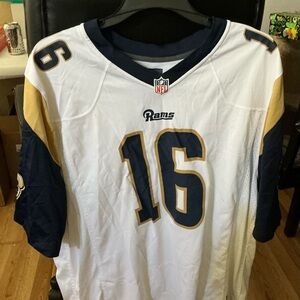 Rams #16 White Football Jersey Goff 2xL